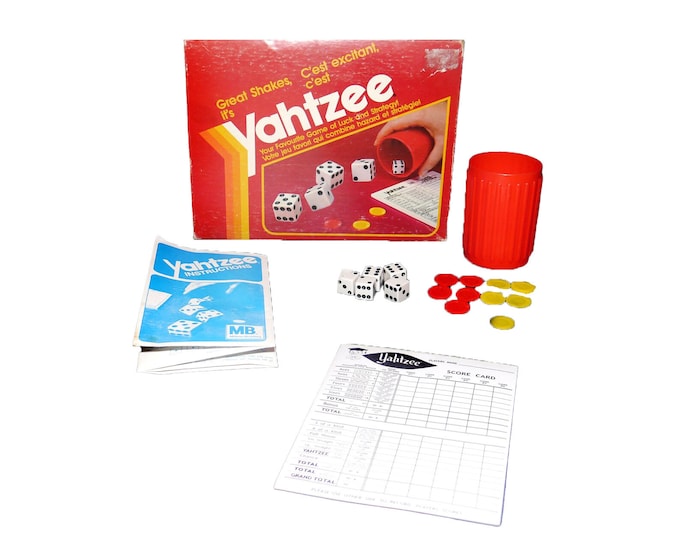 Yahtzee board game. Milton Bradley C950. Made in USA. Complete.