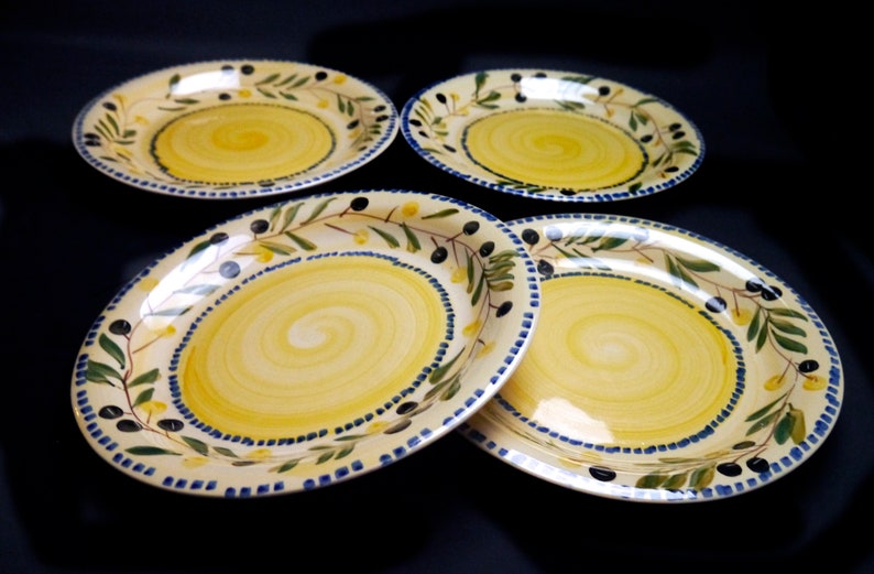 Set of Four Tabletops Avenue Tabletops Unlimited Italian Etsy Canada