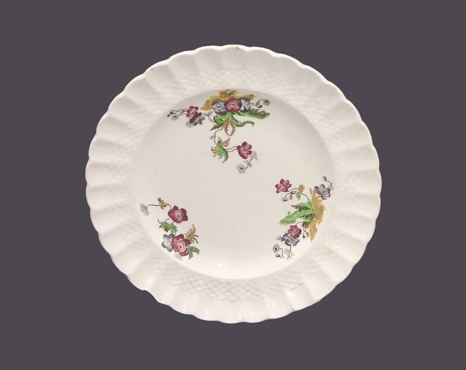 Spode Wicker Lane luncheon plate made in England. Sold individually.