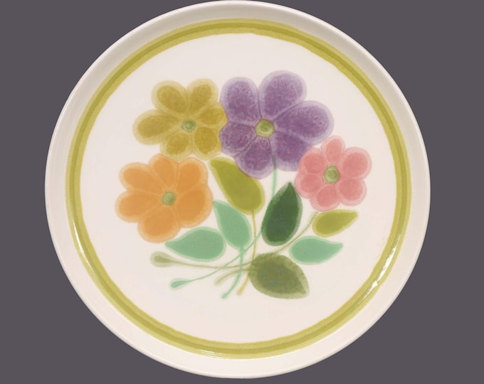 Franciscan Floral dinner plate. Retro flower-power tableware made in England. Sold individually.