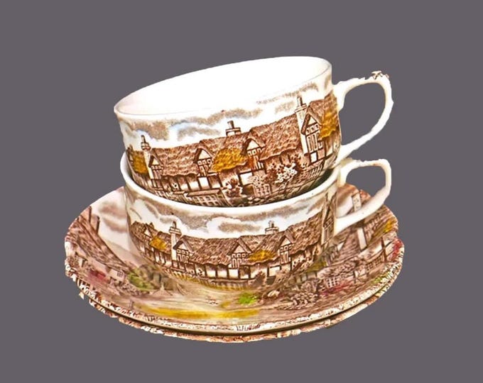 Johnson Brothers Olde English Countryside Cup and Saucer Sets - England (Pair)