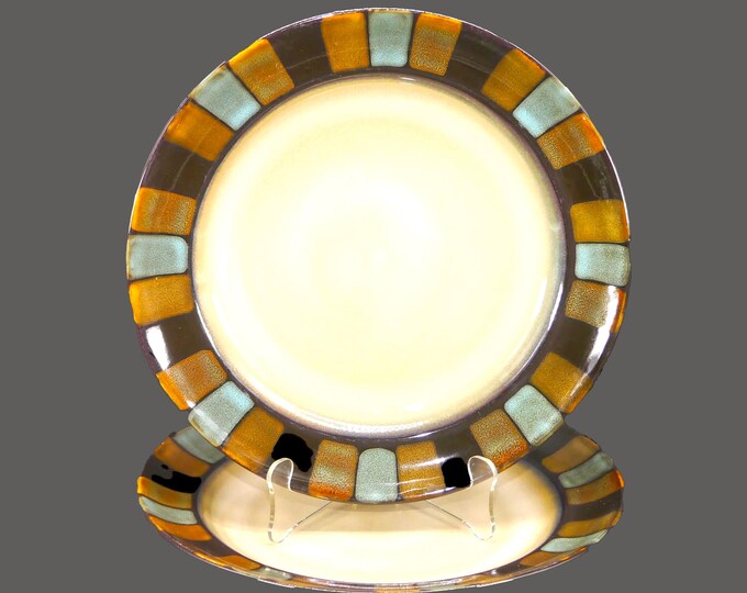 Pair of Pfaltzgraff Cayman large dinner plates.