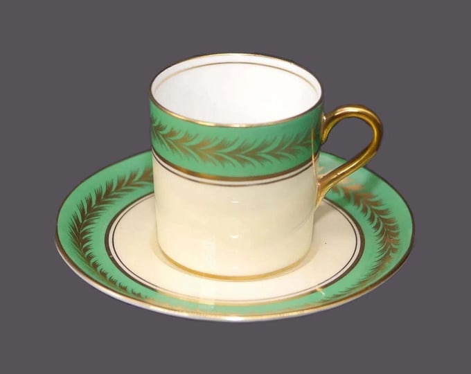 Aynsley 1846 demitasse cup and saucer | espresso set made in England.