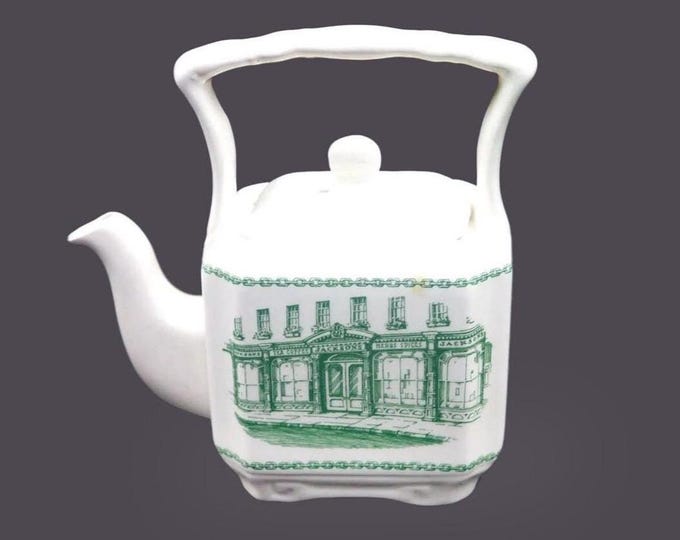 Sadler two-cup teapot made in England exclusively for Jackson's Teas of Picadilly.