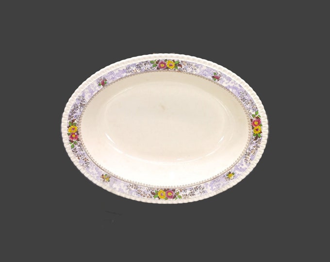 Antique art-nouveau period George Jones | Crescent Pottery The Windsor oval rimmed serving bowl made in England. Marks (see below).
