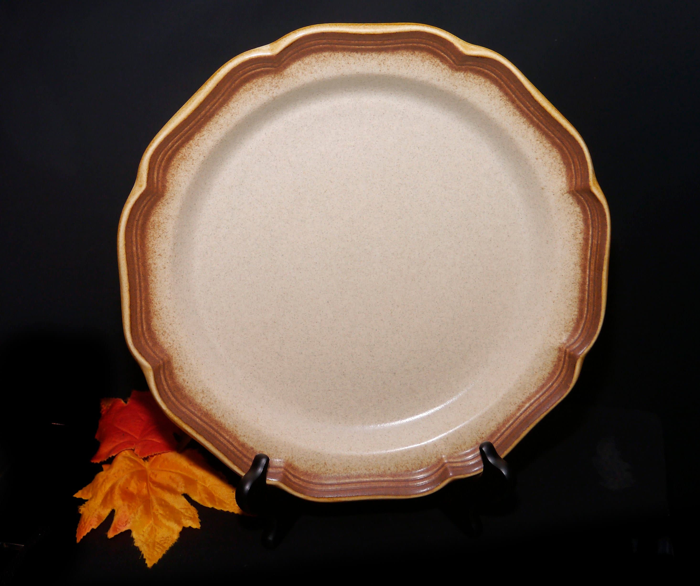 Mikasa Whole Wheat E8000 stoneware chop plate service plate round