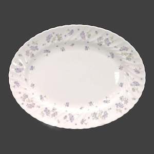 Vintage Wedgwood April Flowers oval platter. Bone china made in England.