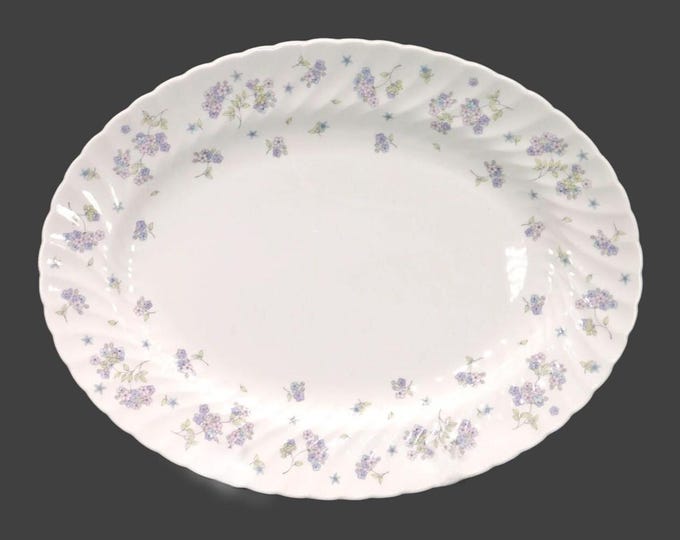 Wedgwood April Flowers oval meat platter. Bone china made in England.