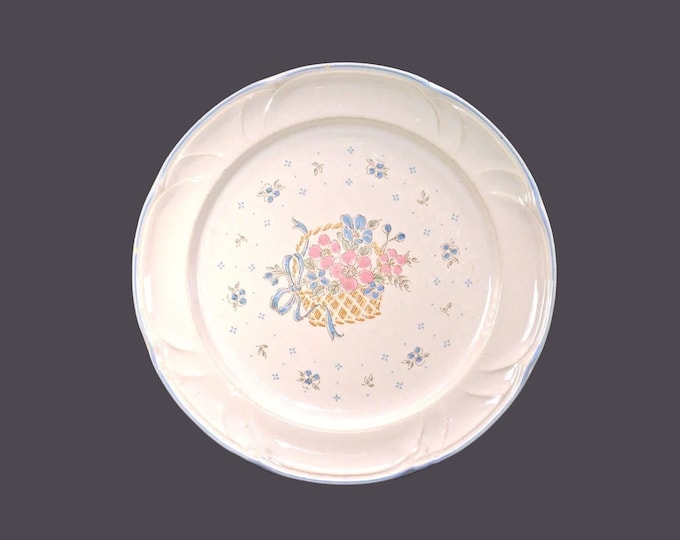Johann Haviland JOH67 Country Basket large stoneware dinner plate made in Japan. Sold individually.