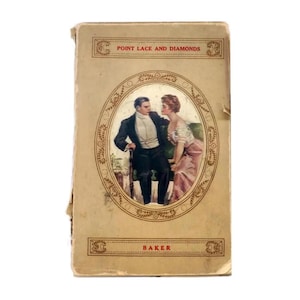 Primera edición de un libro de bolsillo de poesía victoriana: Encaje de punto y diamantes, 1896