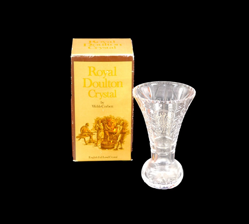 Royal Doulton b Corbett Lead Crystal Vase. Etsy Canada