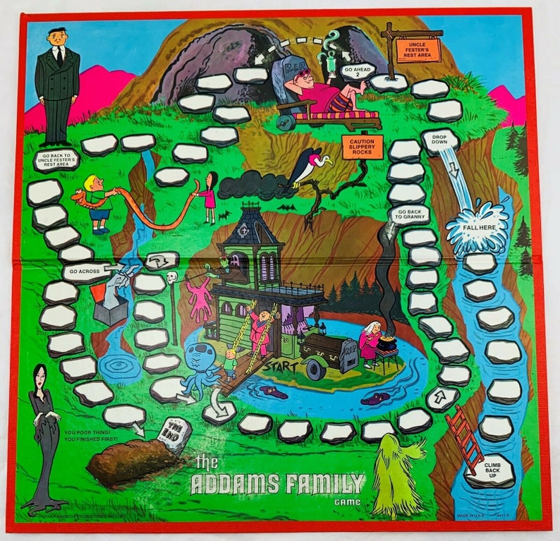 Vintage 1974 The Addams Family board game. Milton Bradley | Etsy