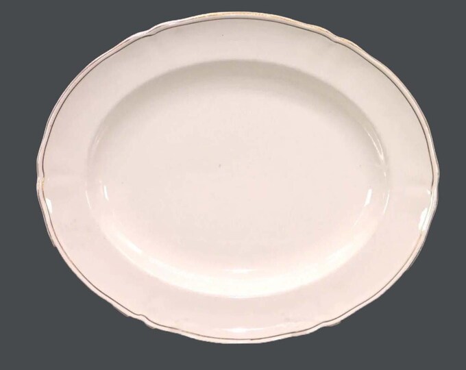 Antique Alfred Meakin MEA102 large oval platter made in England.