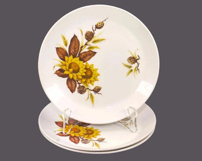 Three Johnson Brothers Pinecone | Sherbrooke | JB1058 bread plates made in England.