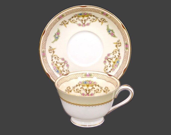 Noritake Berwick 5043 bone china cup and saucer set made in Japan.