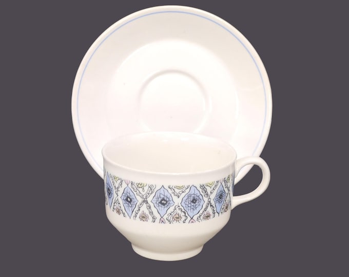 Retro vintage Wedgwood Mosaic (older) cup and saucer set made in England.