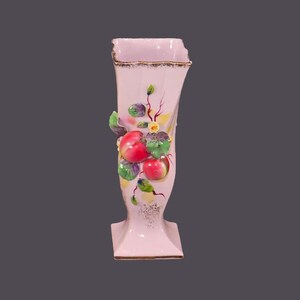 L&#39;Amour Japan 4362 majolique peinte à la main | Vase à fleurs ou boutons en barbotine.