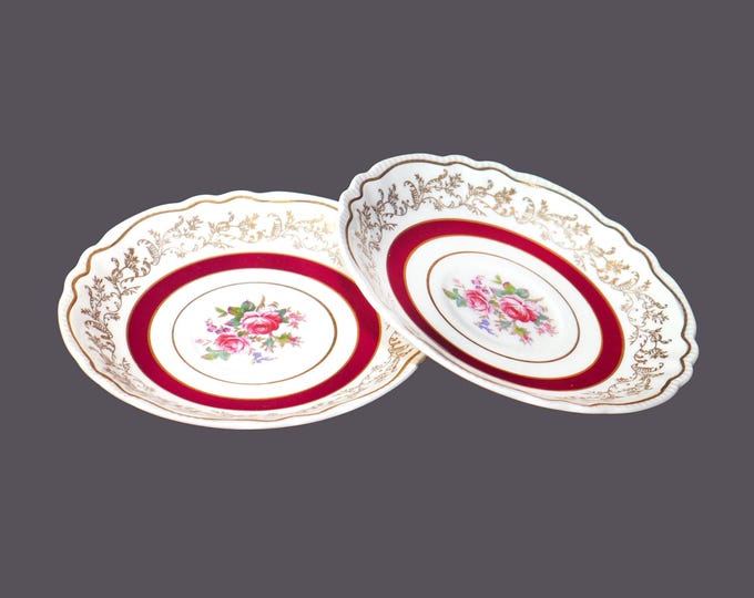 Pair of Sovereign Potters Montcalm orphaned saucers only.