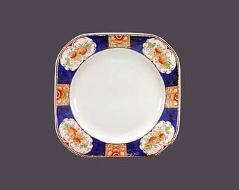 Wood & Sons Royal Castle square Imari salad plate made in England.