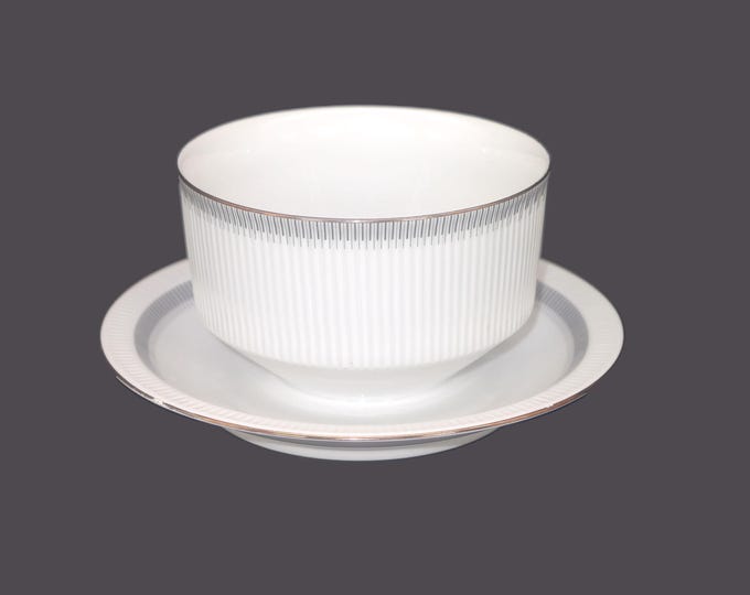 Retro vintage Arzberg Ariadne gravy boat with attached under plate. Germany.