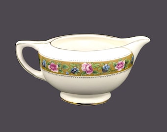 Antique Wedgwood Rosedale Creamer: Edwardian Floral Porcelain Jug