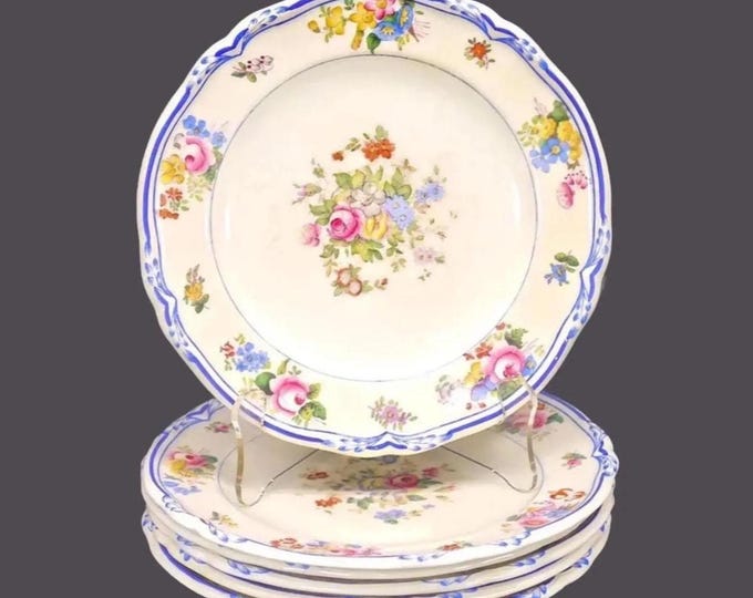 Antique Minton Queen Anne Salad Plates (Set of 6) - Art Nouveau England