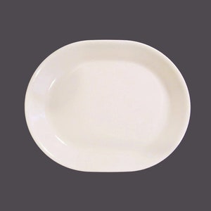Corelle Corningware Sandstone all-ivory oval platter  made in USA.
