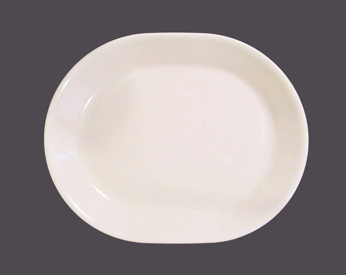 Corelle Corningware Sandstone all-ivory oval platter  made in USA.