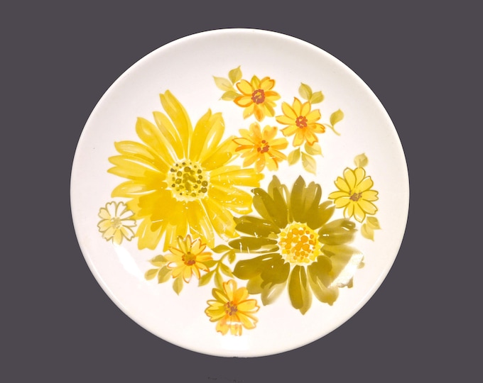 Retro Crown Lynn Topaz dinner plate made in New Zealand. Sold individually.
