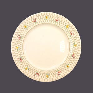 Antique Johnson Brothers Old English Trellis dinner plate.