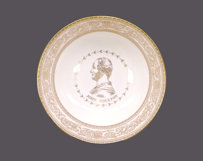 Royal Doulton 150th Anniversary commemorative trinket dish | bowl. Bone china made in England. Portrait of John Doulton.