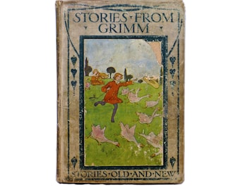 Antiquarian Grimm's Fairy Tales Book: Blackie & Sons, 1910s Hardcover