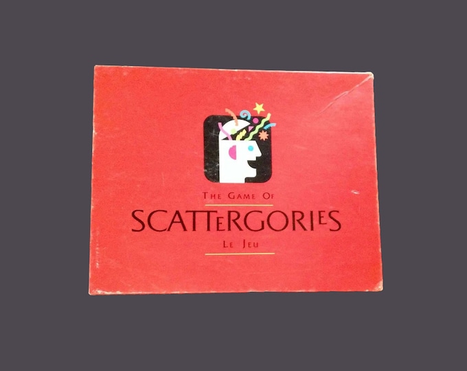 Scattergories board game published by Milton Bradley. Made in the USA.  Complete.