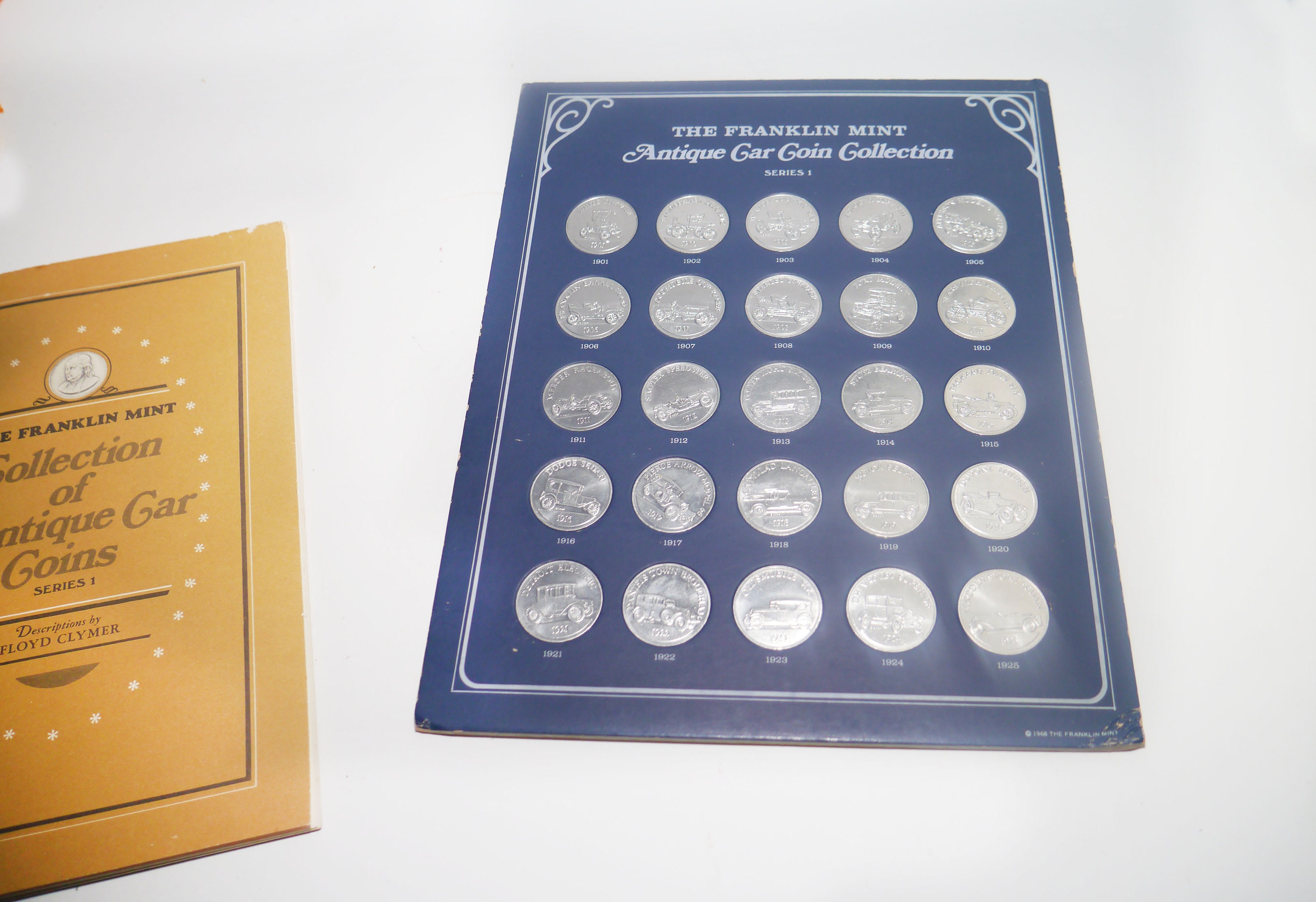 Vintage 1968 Franklin Mint Antique Cars Collectible Coin | Etsy Canada