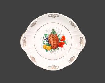 Fisher China Bavarian Fruit lugged serving plate made in Germany.