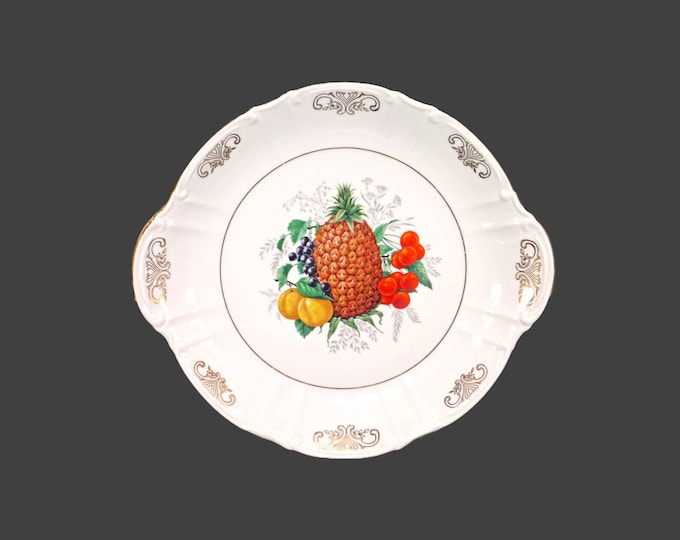 Fisher China Bavarian Fruit lugged serving plate made in Germany.