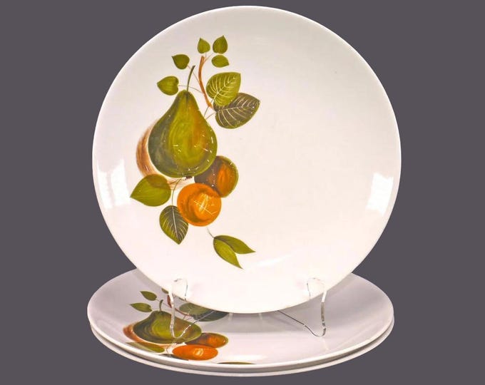 Three Johnson Brothers JB395 dinner plates made in England.