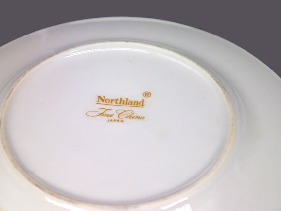 Vintage Northland Fine China Bread Plates. Japan. Flowers