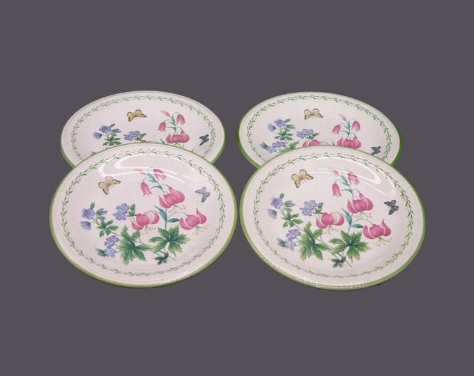 Vintage Studio Nova Garden Bloom Y2372 salad plates. 4 plates.