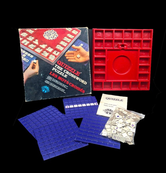 Quizzle Crossword Puzzle Board Game. Copp Clark Games. Made Etsy Canada