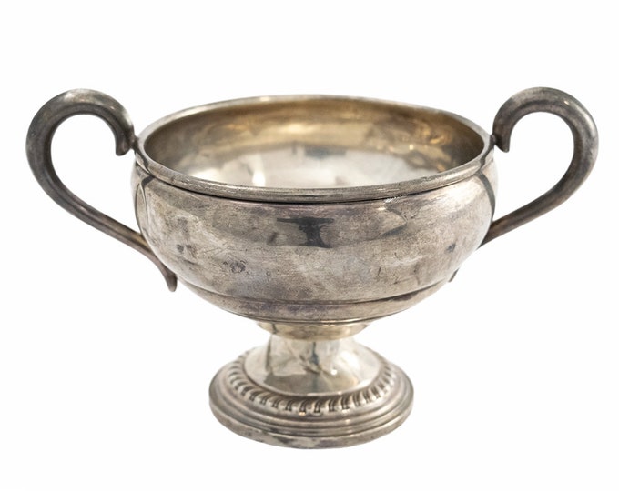 Empire Sterling Silver handled sugar bowl. Marked Sterling Silver Weighted 22. Made in USA.