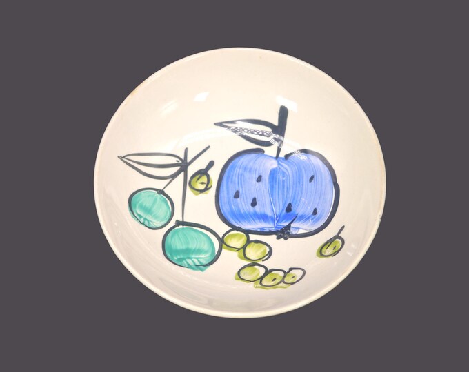 Vera Neumann for Island Worcester Salad Days fruit nappie, dessert bowl. Hand-painted, made in Jamaica. Sold individually.