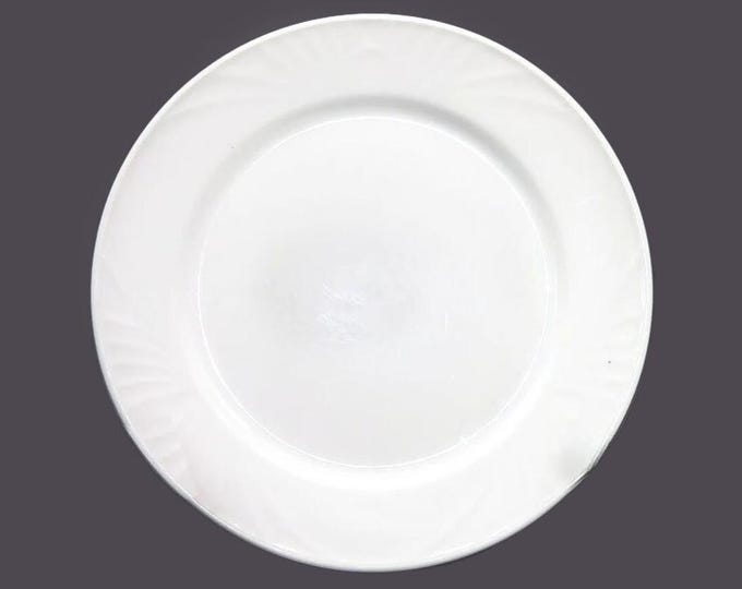 Dudson Wilcox Olympus Chef's favorite all-white luncheon plate. Duraline hotelware made in England. Sold individually.