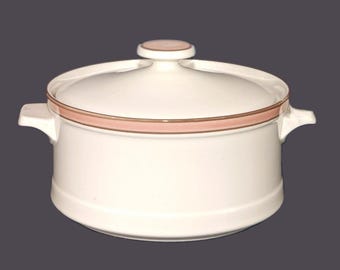 Nitto Spring Promise covered stoneware casserole | baking dish. Meadow Stone stoneware made in Japan.