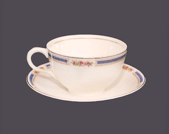 Vintage Johnson Brothers JB205 cup and saucer set. Pareek Ironstone England.