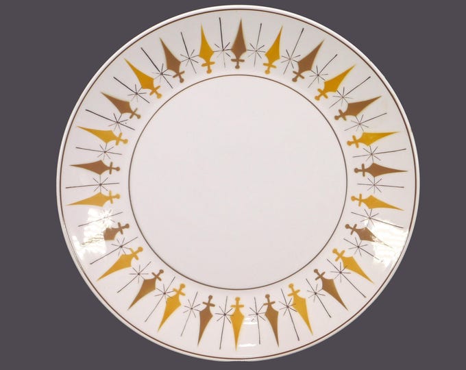 Retro vintage Mikasa Nordic stoneware chop plate, service plate, round platter. Cera-Stone Stoneware made in Japan. Minor flaws (see below).