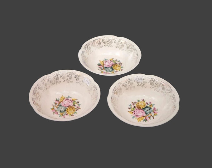 Three Sovereign Potters SVP31 coupe cereal bowls. Flaw (see below).