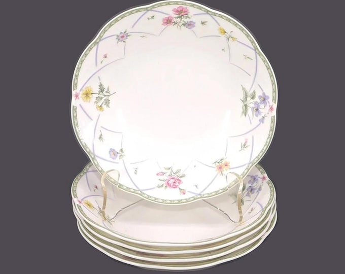 Vintage Mikasa Spring Prose dessert bowls. Set of 5.