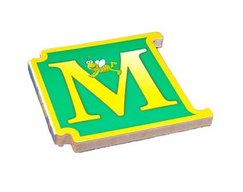 Vintage Sesame Street Letter M Book: Grover's Marvelous Mountain, Italian Import