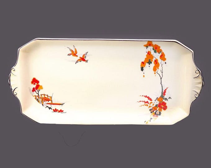 Royal Staffordshire Spanish River sandwich, bread, cranberry tray. Honey Glaze ironstone made in England.